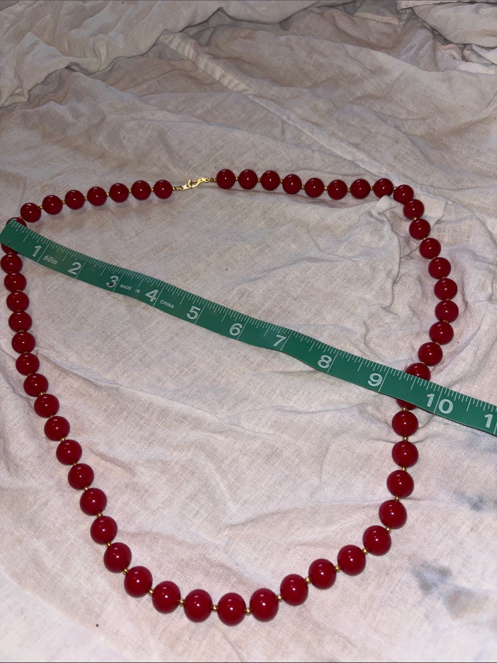 Red Beaded Necklace - Classic Women Jewelry